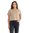 Ideal Crop Tee TAN