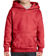 Heavy Blend Youth Hoodie HEATHER SPORT SCARLET RED
