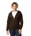 Heavy Blend Full Zip Hood DARK CHOCOLATE
