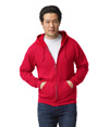 Heavy Blend Full Zip Hood RED