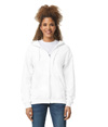 Heavy Blend Full Zip Hood WHITE