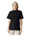 Pique Unisex Mockneck T-Shirt BLACK
