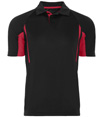Avenger Polo BLACK/SCARLET