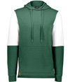 All American Team Hoodie DARK GREEN HEATHER/WHITE