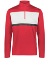 Prism Bold 1/4 Zip Pullover SCARLET/WHITE