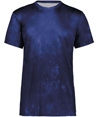 Stock Cotton-Touch Poly Tee NAVY CLOUD PRINT