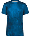 Stock Cotton-Touch Poly Tee ROYAL CLOUD PRINT