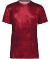Stock Cotton-Touch Poly Tee SCARLET CLOUD PRINT