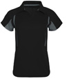 Ladies Avenger Polo BLACK/GRAPHITE