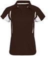 Ladies Avenger Polo BROWN/WHITE