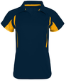 Ladies Avenger Polo NAVY/LIGHT GOLD