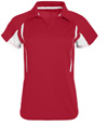 Ladies Avenger Polo SCARLET/WHITE