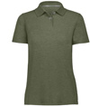 Ladies Repreve Eco Polo OLIVE HEATHER