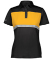 Ladies Prism Bold Polo BLACK/GOLD