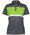 Ladies Prism Bold Polo CARBON/LIME