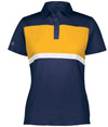 Ladies Prism Bold Polo NAVY/GOLD