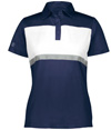 Ladies Prism Bold Polo NAVY/WHITE