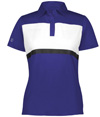 Ladies Prism Bold Polo PURPLE/WHITE
