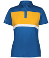 Ladies Prism Bold Polo ROYAL/GOLD