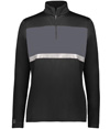 Ladies Prism Bold 1/4 Zip BLACK/CARBON