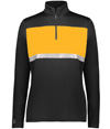 Ladies Prism Bold 1/4 Zip BLACK/GOLD
