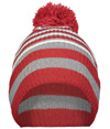 Spirit Pom Beanie CARDINAL/HEATHER GREY/WHITE