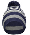 Spirit Pom Beanie NAVY/HEATHER GREY/WHITE