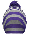 Spirit Pom Beanie PURPLE/HEATHER GREY/WHITE