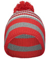 Spirit Pom Beanie RED/HEATHER GREY/WHITE