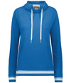 Ladies All American Hoodie ROYAL HEATHER/WHITE