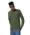 Ultra Cotton Adult Long Sleeve MILITARY GREEN
