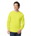 Ultra Cotton Adult Long Sleeve SAFETY GREEN (50C/50P)