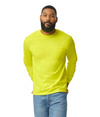 Adult Long Sleeve Pocket Tee SAFETY GREEN (50C/50P)