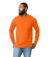 Adult Long Sleeve Pocket Tee S ORANGE (50C/50P)