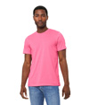 Unisex CVC Short Sleeve Tee HEATHER CHARITY PINK