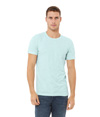 Unisex CVC Short Sleeve Tee HEATHER PRISM ICE BLUE (99C/1P)