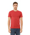 Unisex CVC Short Sleeve Tee HEATHER RED