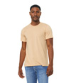 Unisex CVC Short Sleeve Tee HEATHER SAND DUNE