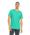 Unisex CVC Short Sleeve Tee HEATHER SEA GREEN