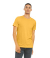 Unisex CVC Short Sleeve Tee HEATHER YELLOW GOLD