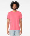 Unisex CVC Short Sleeve Tee NEON PINK