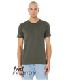 Unisex Recycled Organic Tee HEATHER MILITARY GREEN