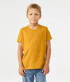 Youth CVC Short Sleeve Tee HEATHER MUSTARD
