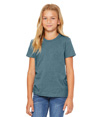 Youth CVC Short Sleeve Tee HEATHER DEEP TEAL