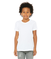Youth CVC Short Sleeve Tee SOLID WHITE BLEND
