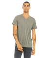 Unisex Textured V-Neck Tee STONE MARBLE (91P/9C)