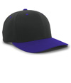 Cotton Poly Cap BLACK/PURPLE