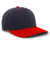 Cotton Poly Cap NAVY/RED