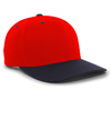Cotton Poly Cap RED/NAVY