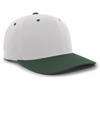 Cotton Poly Cap SILVER/DARK GREEN
